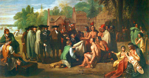 William Penn’s Treaty with the Shackamaxon tribes